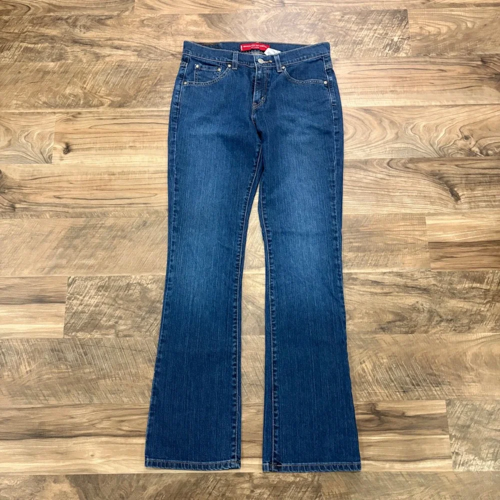Vintage Y2K Levis Jeans Womens 8L Blue 515 Nouveau Bootcut Stretch Denim Denim
